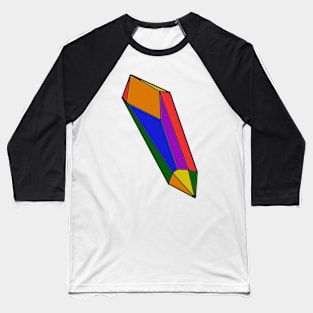 Crystal in Gay Pride Baseball T-Shirt